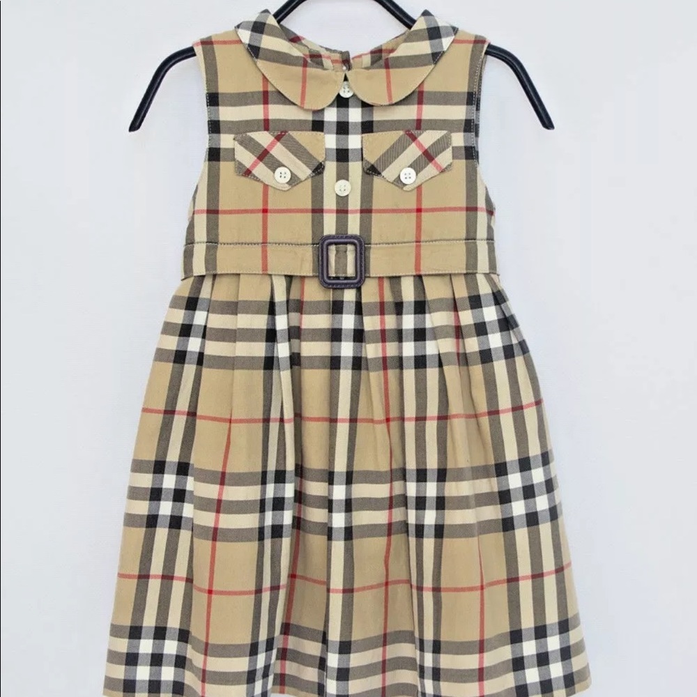 Burberry 18m 86 cm Baby Girls Beige Dress